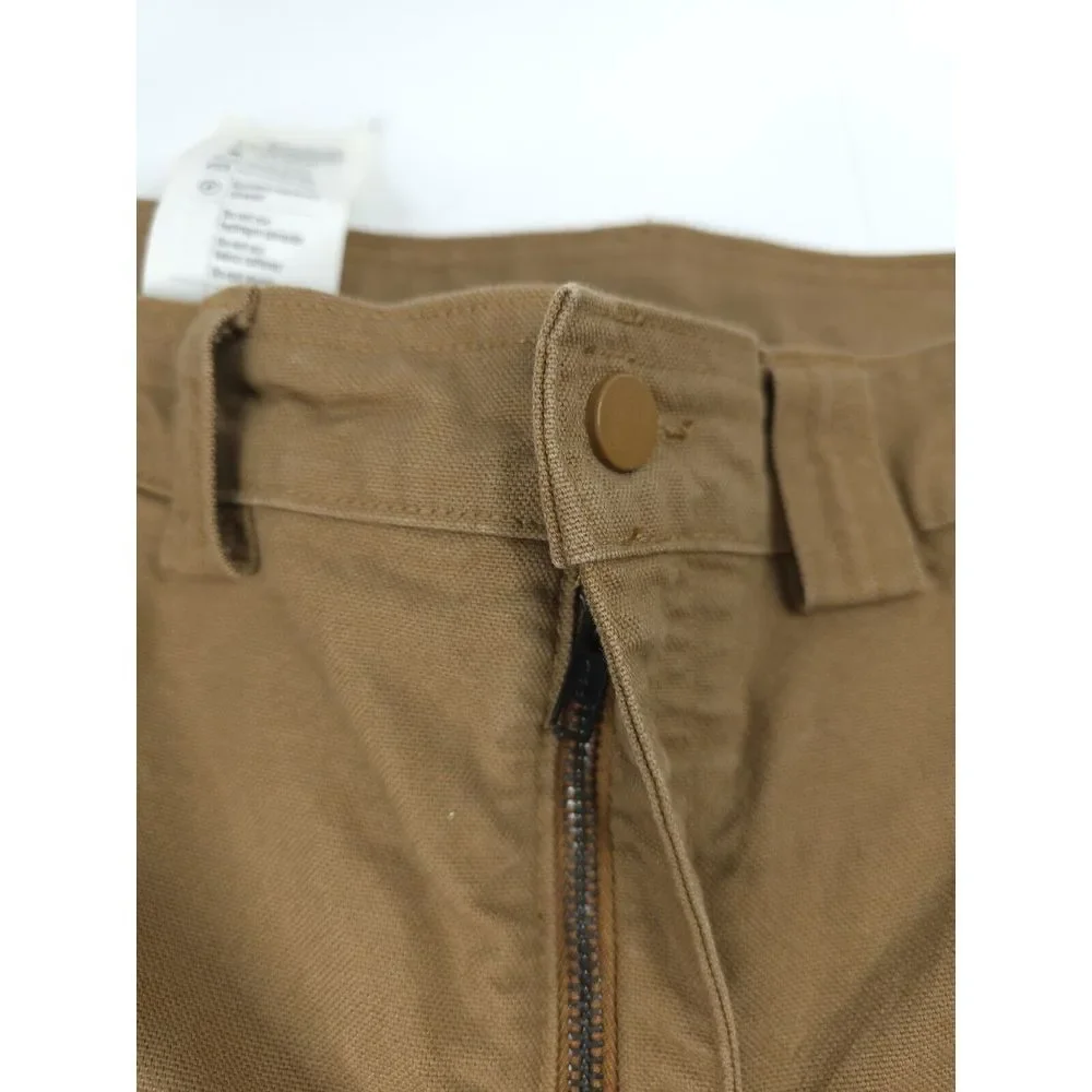 Duluth Trading Men's Fire Hose‎ Relaxed Fit Cargo Work Pants Brown Size 42x30